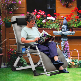 MOPHOTO Zero Gravity Chair padded cushion for ergonomic comfort