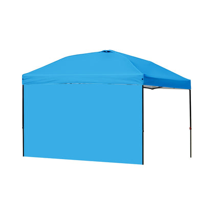 MOQI sky blue 10x10 sidewall with universal fit for pop up canopies and quick setup