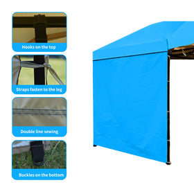 MOQI sky blue canopy wall suitable for multi-use outdoor setups like camping or markets