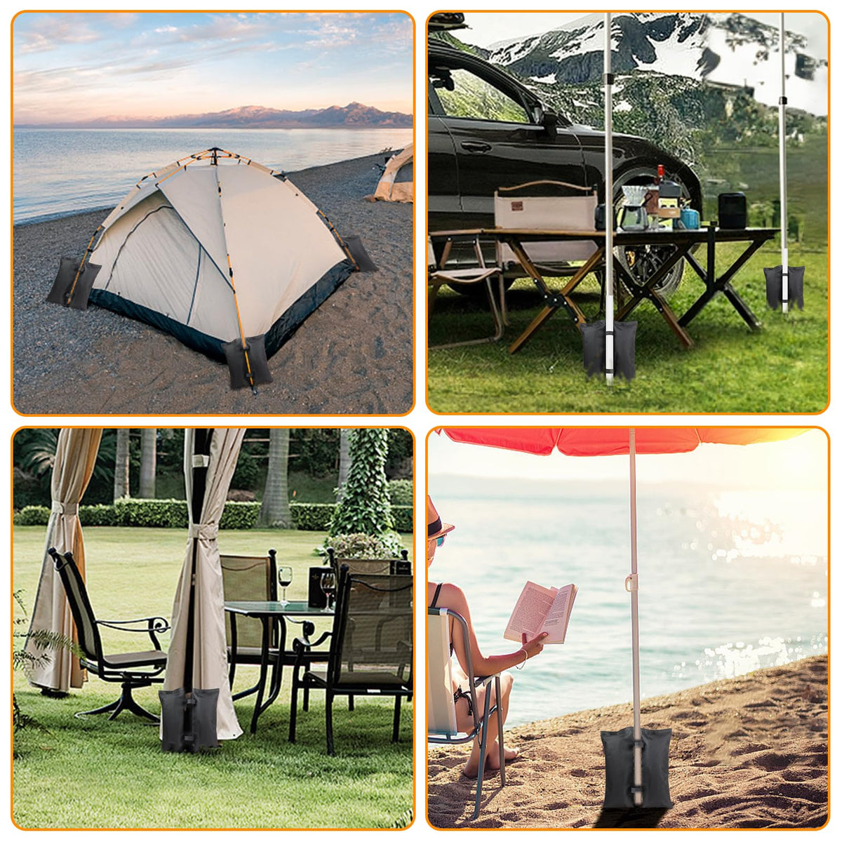 Mordx four-bag package shows complete set for various canopy sizes.