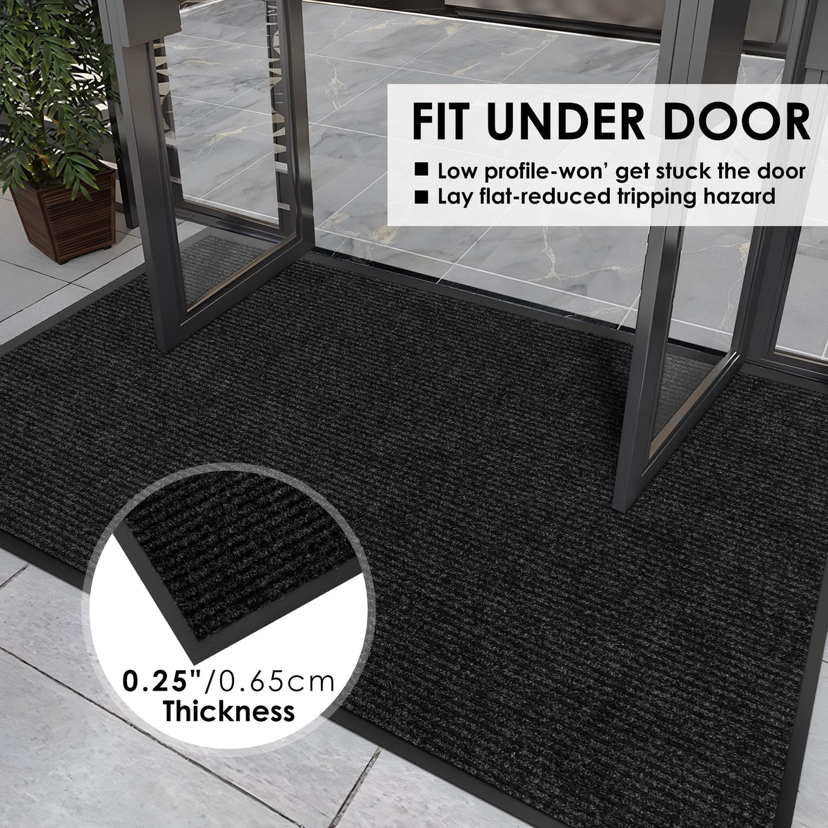 Morefany commercial floor mat high traffic for busy lobbies and corridors