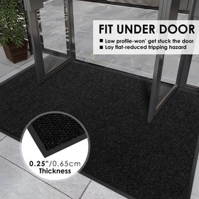 Morefany commercial-heavy-duty mat endures heavy foot traffic in busy spaces.