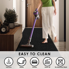 Morefany low-profile mat will not obstruct doors during opening.