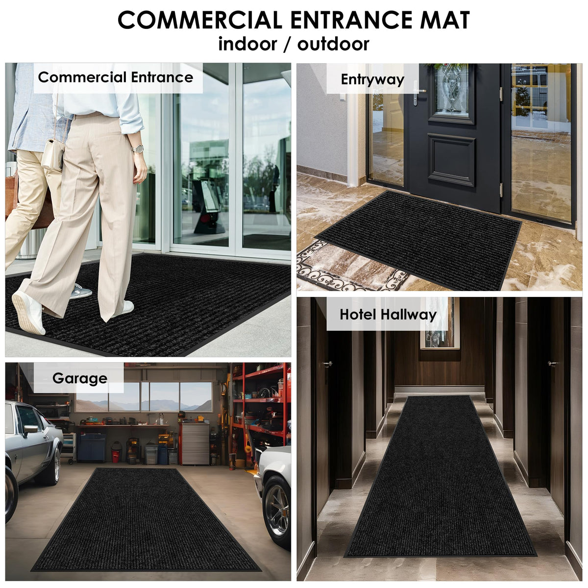 Morefany stain- and fade-resistant mat keeps color in outdoor or indoor settings
