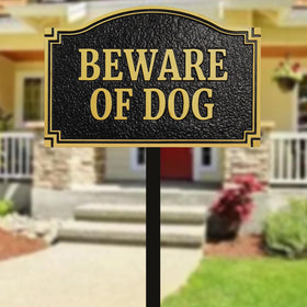 Morgtta sign shown with stainless screws for weather-resistant mounting