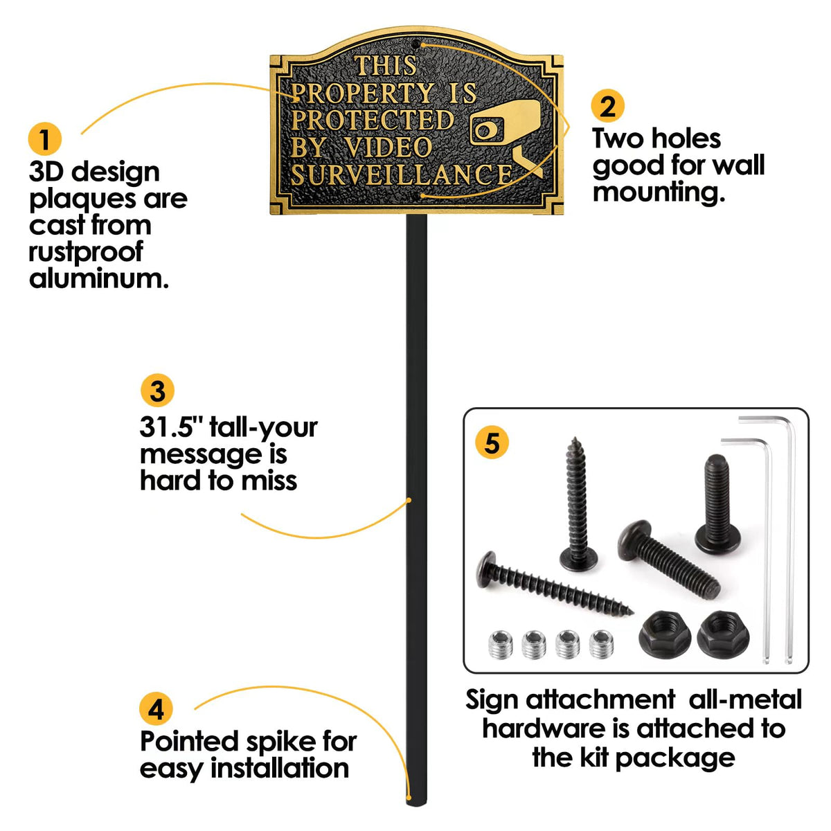 Morgtta eleven-point-five by seven-point-five inch plaque complements traditional exteriors