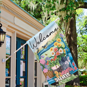 Morigins double-sided text readable flag ensures visibility from both directions.