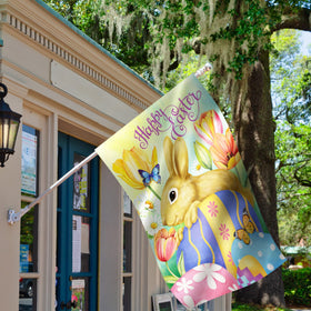 Morigins Sewn-in sleeve flag, easy to hang and swap seasonal decor.