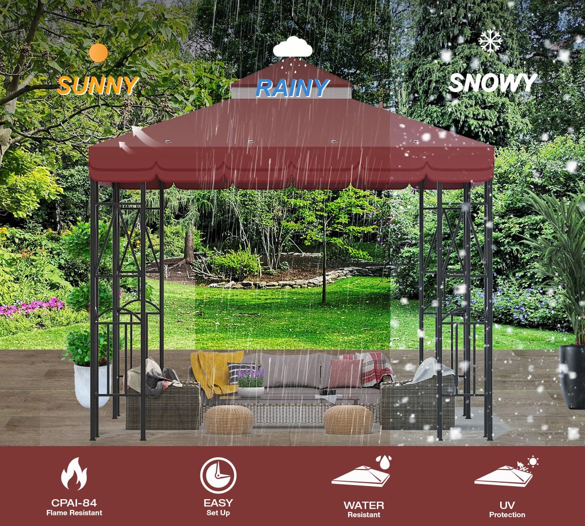 Morikoro double roof vent design enabling airflow and comfort