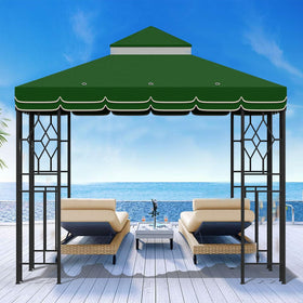 Morikoro canopy with 16 drainage holes prevents water pooling