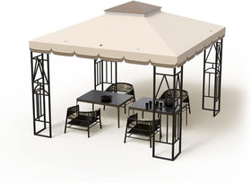 Morikoro 10x10 top fits 303 cm gazebo frames for simple swaps