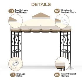 Morikoro UV blocking top with 300D Oxford fabric for durable outdoor shelter