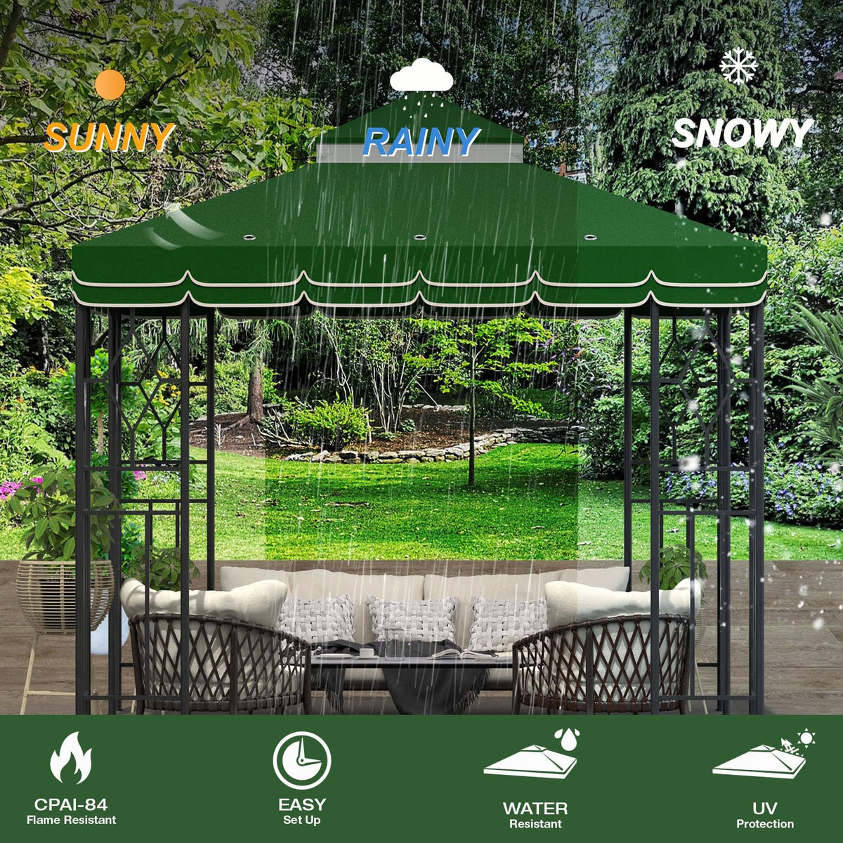 Morikoro waterproof PVC coating delivers UV blocking and water resistance