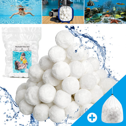 Moritakk filter balls collection shows eco-friendly pool filtration for clearer water