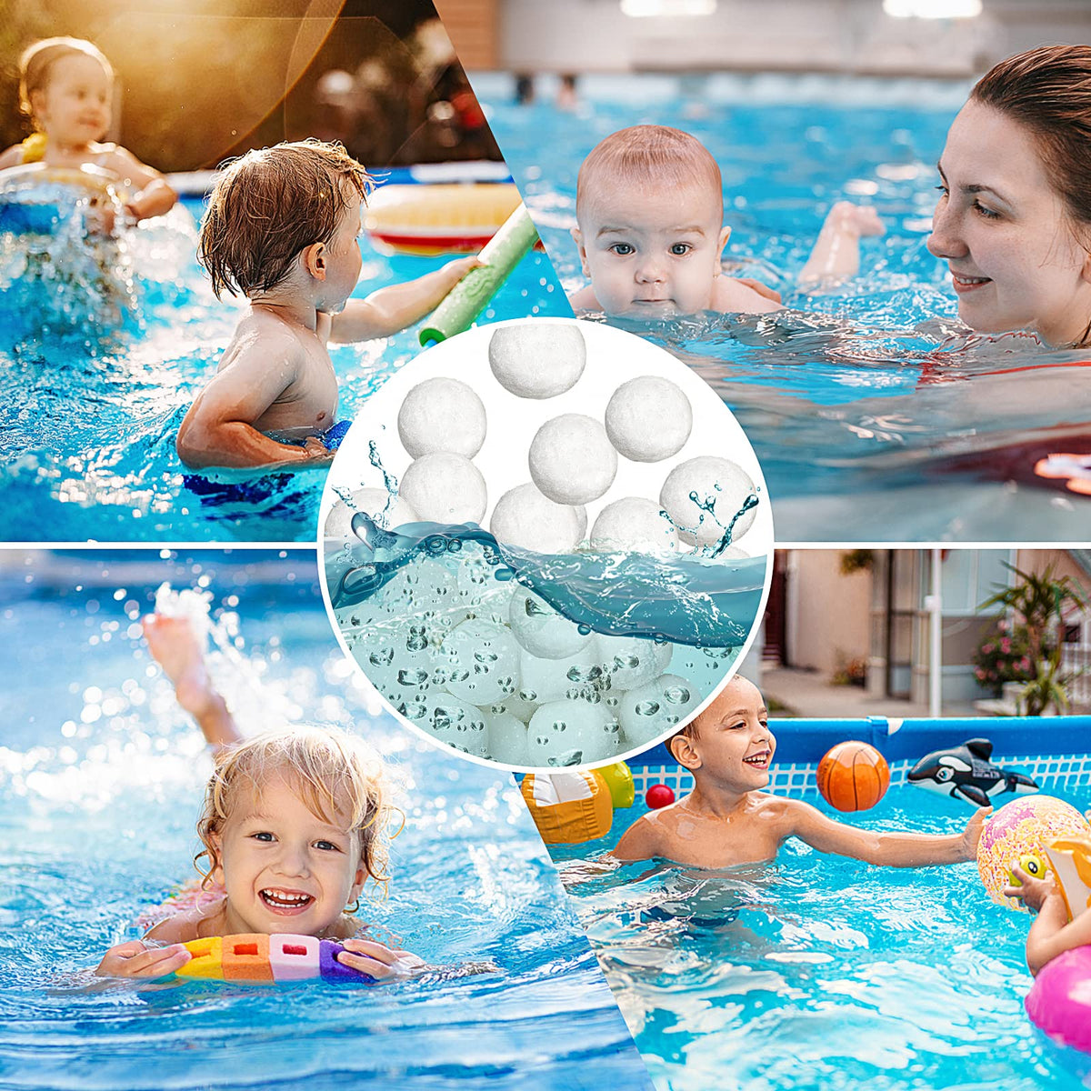 Moritakk filter balls replacing sand reduce backwash and maintenance