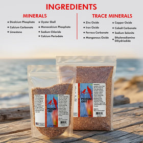 Morning Bird pigeon grit resealable bag keeps product fresh between uses.