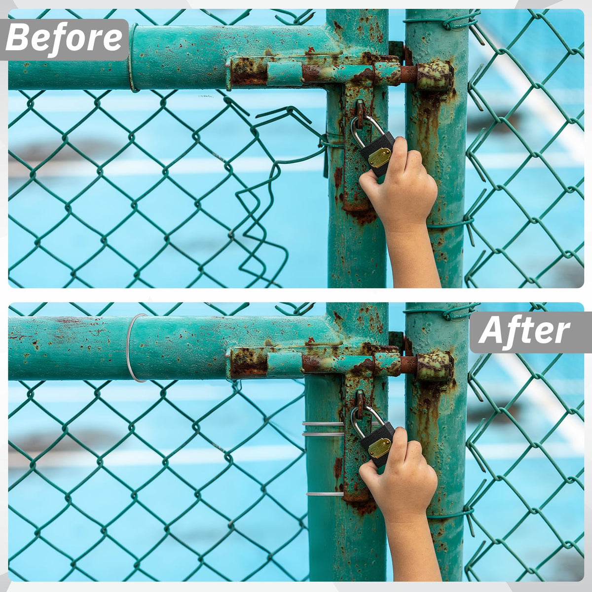 MorningRo 8-1/4 inch length ties enable quick attachment to posts and rails.