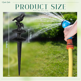 MorningRo aluminum hose stake adds decorative support while guiding hoses.