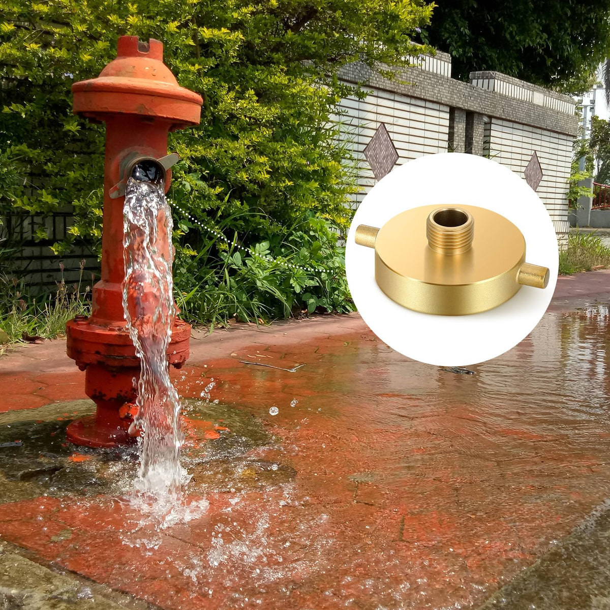 MorningRo brass construction withstands heat and pressure for outdoor use.