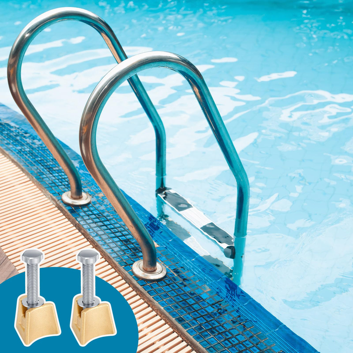 MorningRo bronze pool ladder hardware enhances safety and style