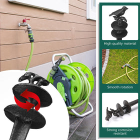 MorningRo decorative stakes protect plant beds while guiding hoses.