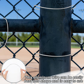MorningRo ties fit fence posts and rails up to 2-1/2 inches.
