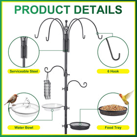 MorningRo garden decor pole showcasing versatile hanging options.