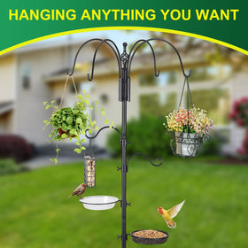 MorningRo 34-55 inch height adjustable stand shown outdoors.