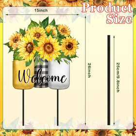 MorningRo metal yard stakes secure the sign in windy outdoor spaces.