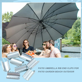 MorningRo patio or beach umbrella clip stabilizes ribs.