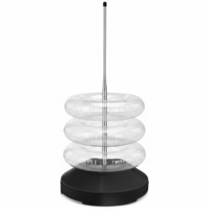 MorningRo pool float storage base with water fill for stability on outdoor decks