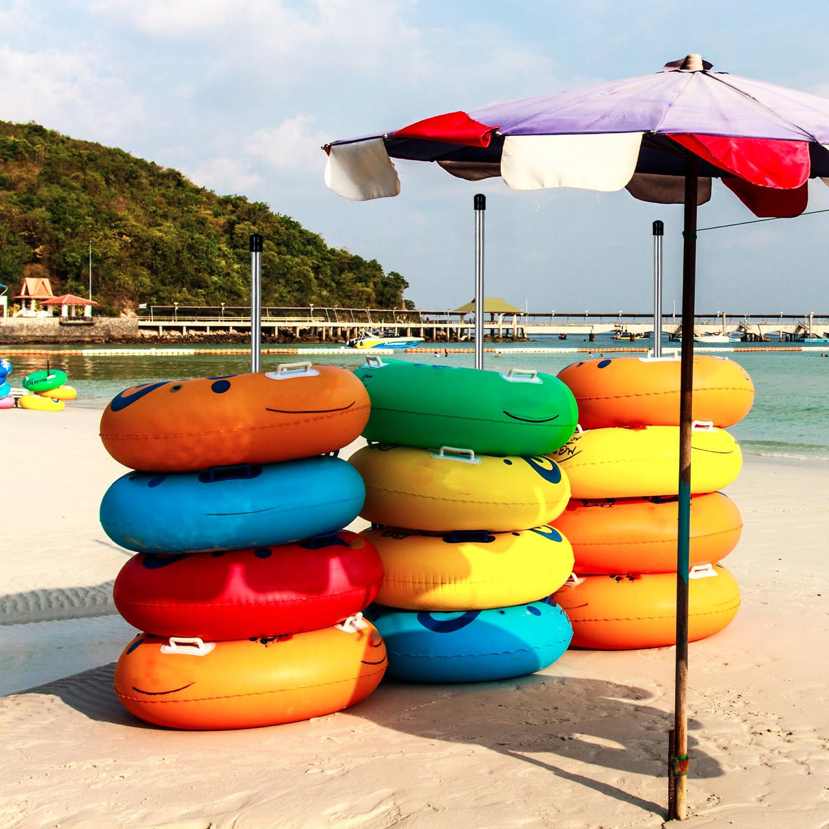 MorningRo outdoor-ready pool float storage for beaches and pools