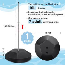 MorningRo pool float storage pole extended for tall, easy access
