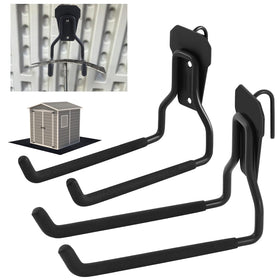 MorningRo shed hooks 2-pack straight design keeps tools organized and off the floor