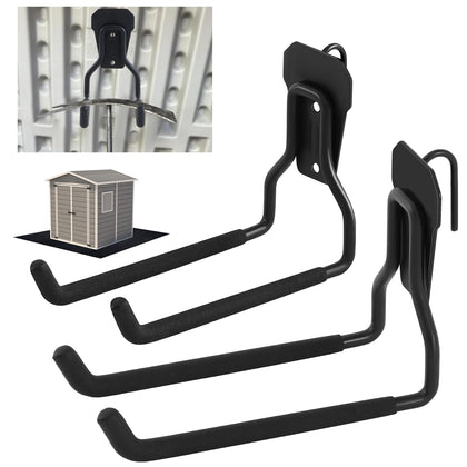 MorningRo shed hooks 2-pack straight design keeps tools organized and off the floor
