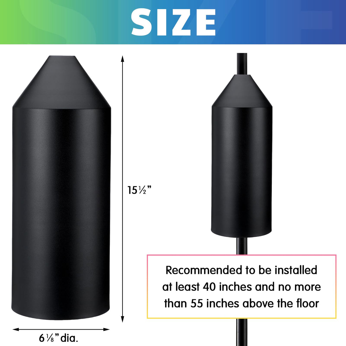 MorningRo squirrel-baffle 6-1-8-inch-diameter compact protective design