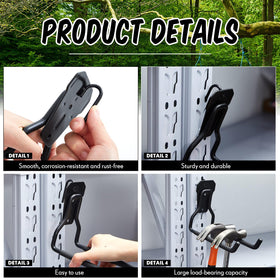 MorningRo stainless steel tool hooks durable design resists rust in busy sheds