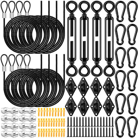 MorningRo sun shade sail cables ready for durable installation