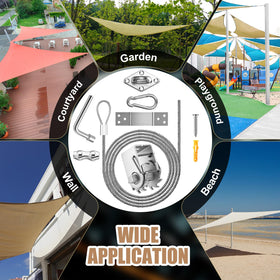 MorningRo screws and plastic anchors ensure solid, weather-ready installations.