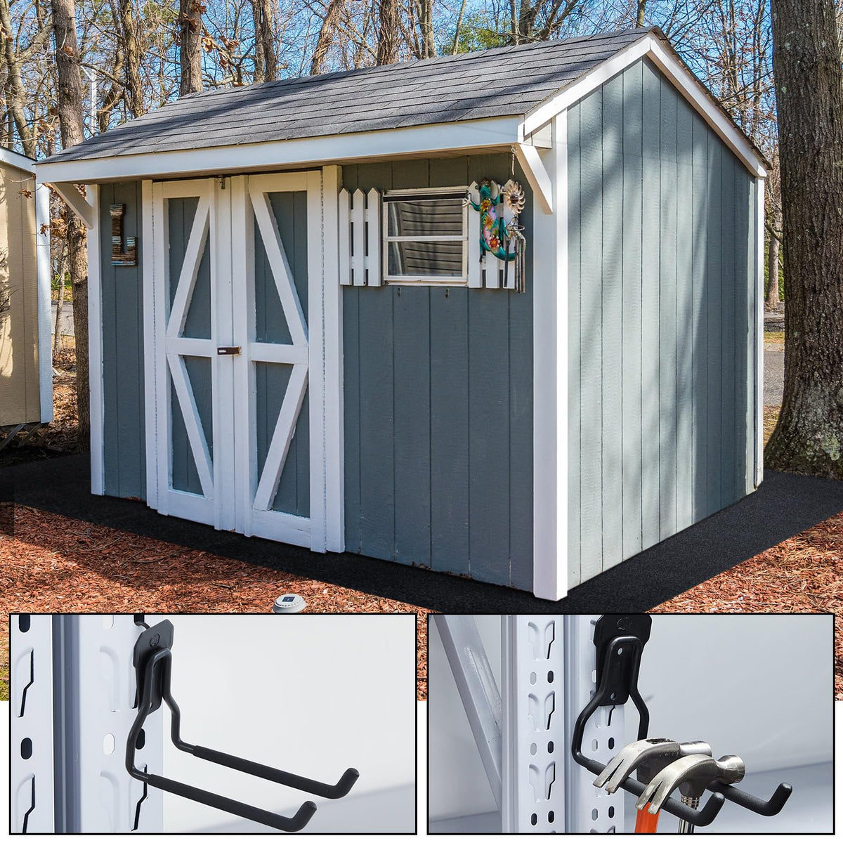 MorningRo versatile storage for large and small tools and shovels