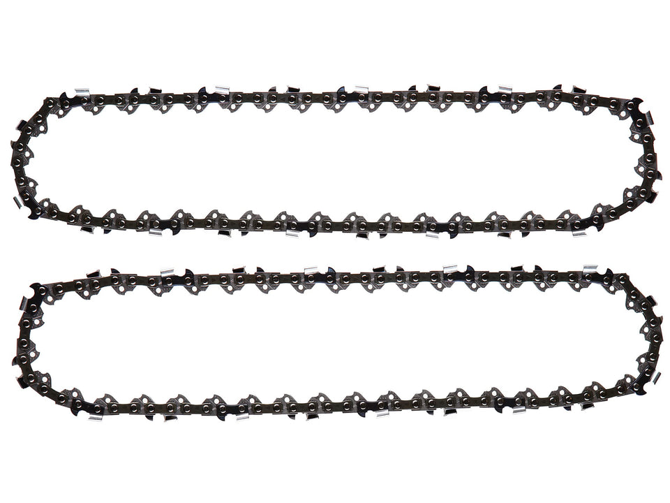 Morocca 10in pole saw replacement chain close-up highlighting durable teeth for clean cuts.