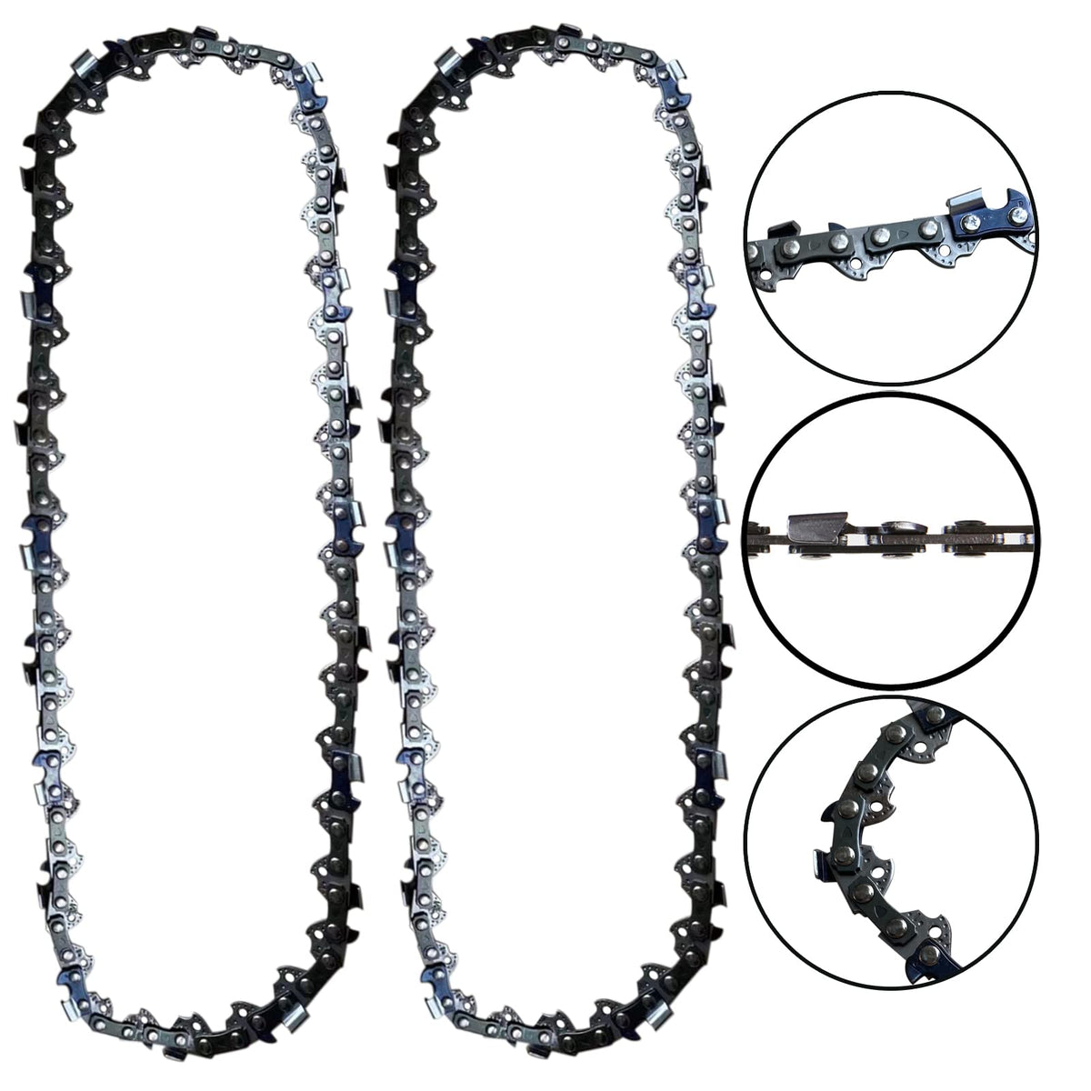 Morocca 40V pole saw chain, 10-inch, for reliable yard trimming