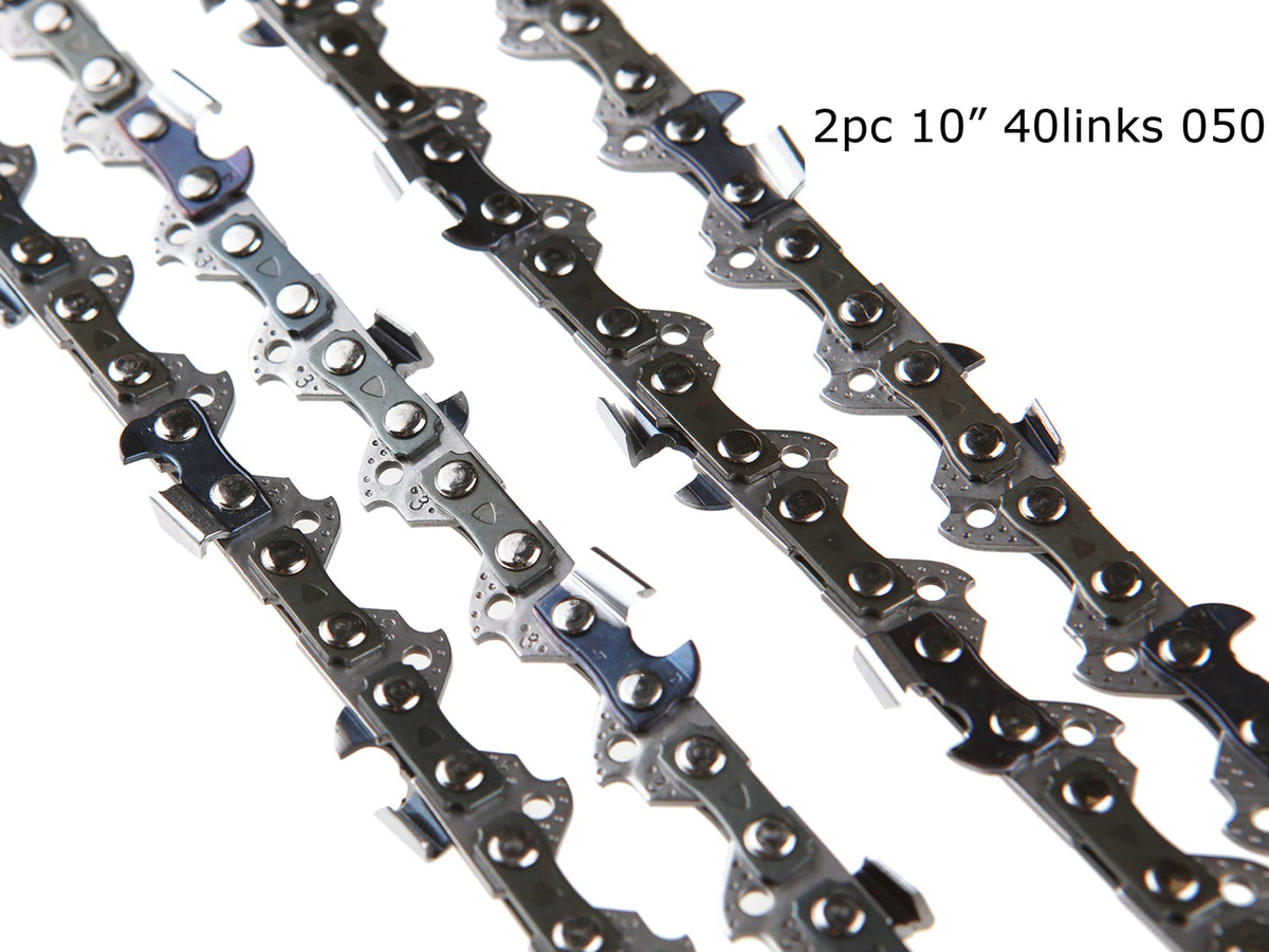 Morocca replacement chain packaging photo emphasizing reliability for yard work.
