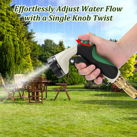MORROWIND ergonomic non-slip grip reduces hand fatigue during extended watering