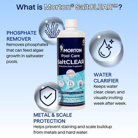 Morton SaltCLEAR improves pool water clarity