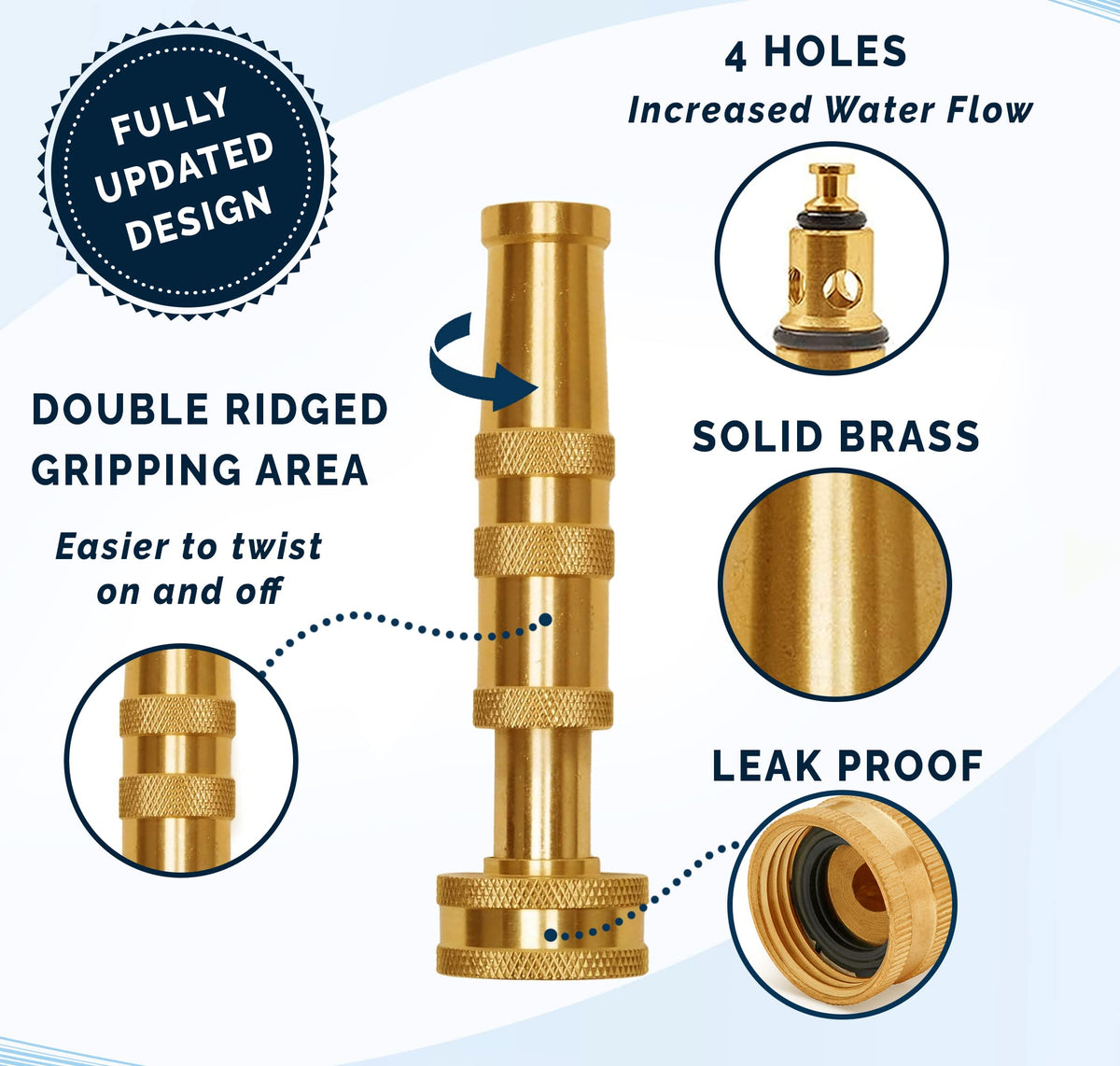 Morvat adjustable spray nozzle switching between jet and mist for versatile cleaning.