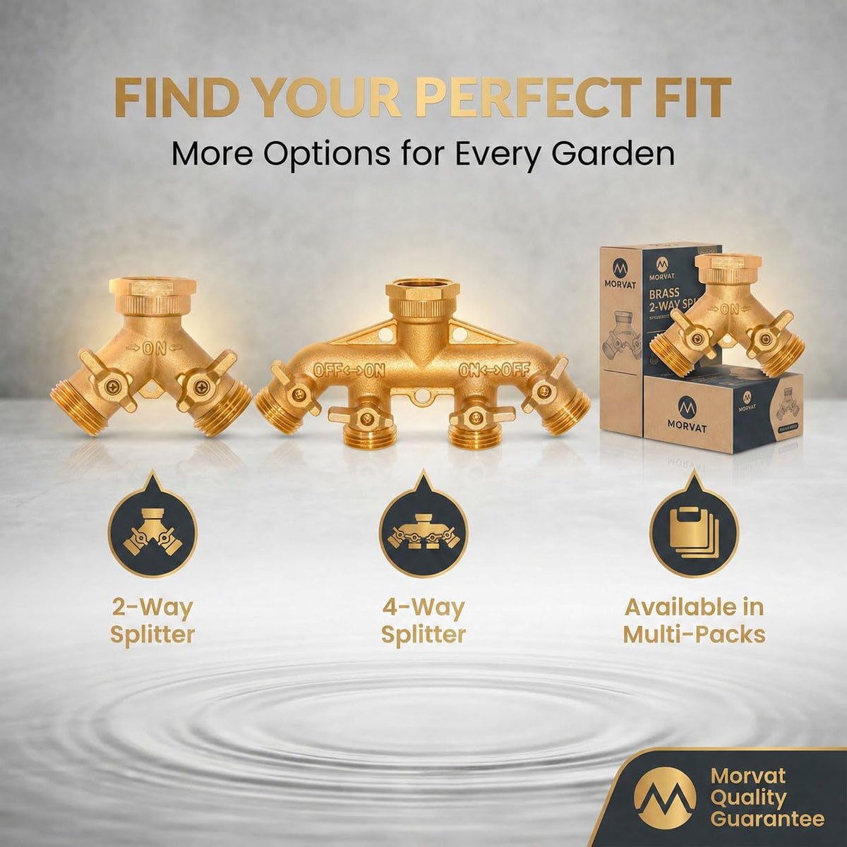 Morvat flow-control handles enable precise watering across zones