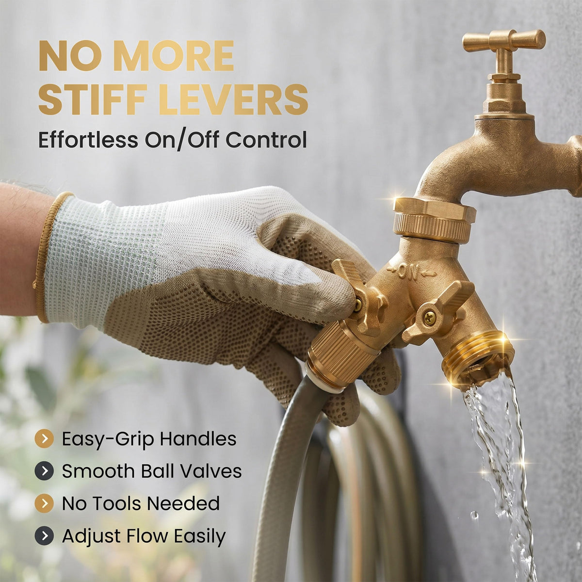 Morvat washers and teflon tape included for quick, leak-free setup
