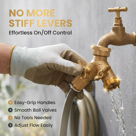 Morvat washers and teflon tape included for quick, leak-free setup