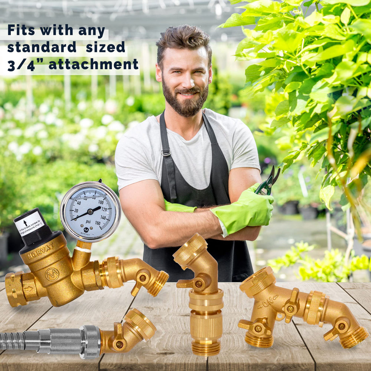 Morvat on-off shutoff valve provides precise water control at the source.
